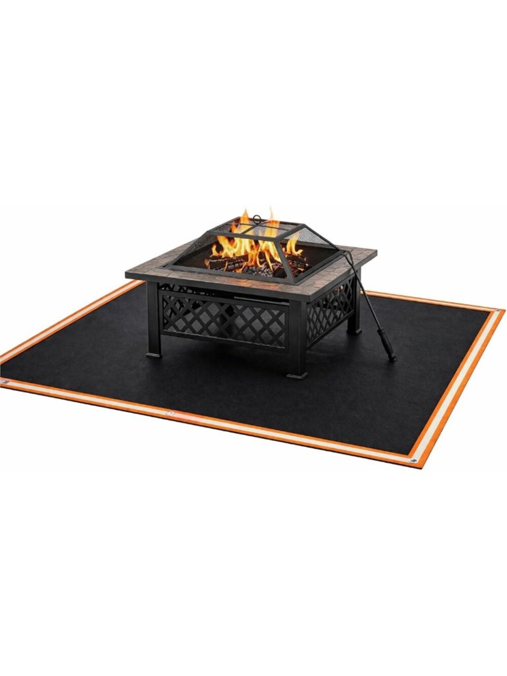 XL Fire Pit Mat & Grill Pad - 67x60 Deck Protector for Patio, BBQ, Grass